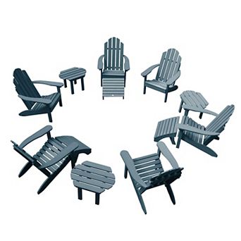 Highwood USA Westport Adirondack Chairs, Side Tables, and Ottomans