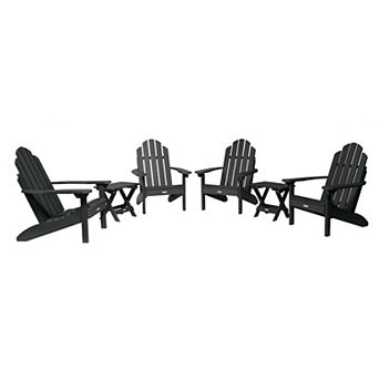 Highwood USA Westport Adirondack Chairs with Folding Side Tables
