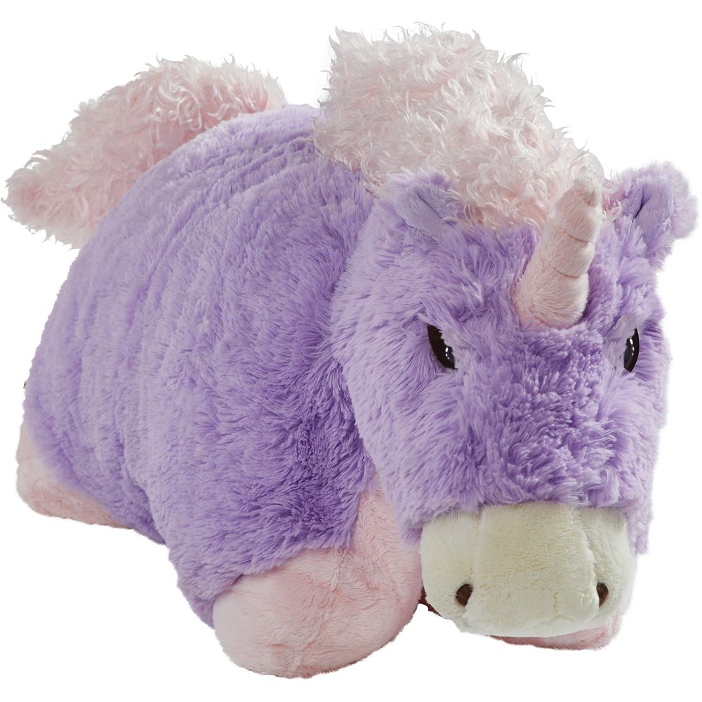 Pillow Pets Colorful Teal Unicorn Stuffed Animal Plush Toy 