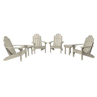 Highwood USA Westport Adirondack Chairs with Side Tables