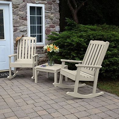 Highwood USA Lehigh Rocking Chairs withSide Table