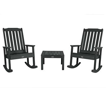 Highwood USA Lehigh Rocking Chairs withSide Table