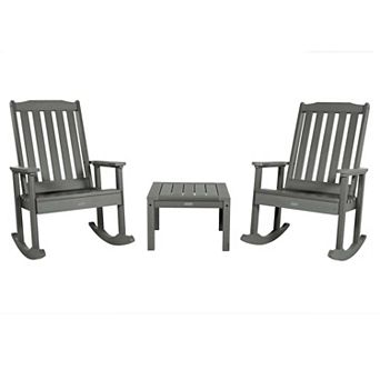 Highwood USA Lehigh Rocking Chairs withSide Table