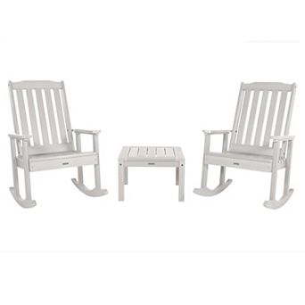 Highwood USA Lehigh Rocking Chairs withSide Table