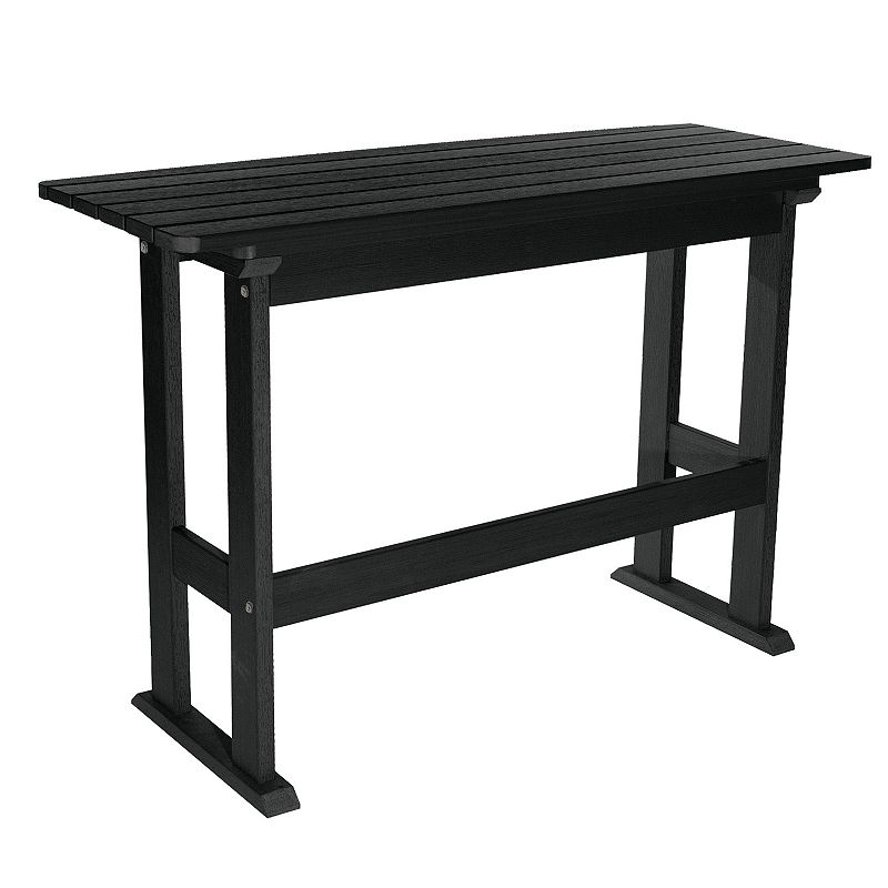 highwood Lehigh Counter Height Balcony Table, Black