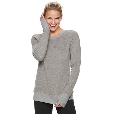 Women's tek gear fleece crewneck sweatshir deals