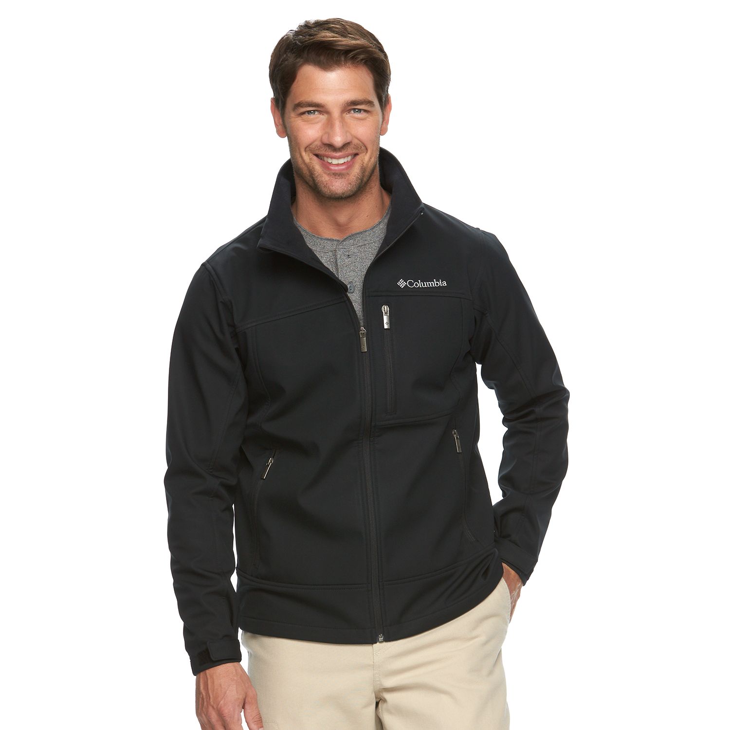 men's columbia smooth spiral hooded softshell jacket