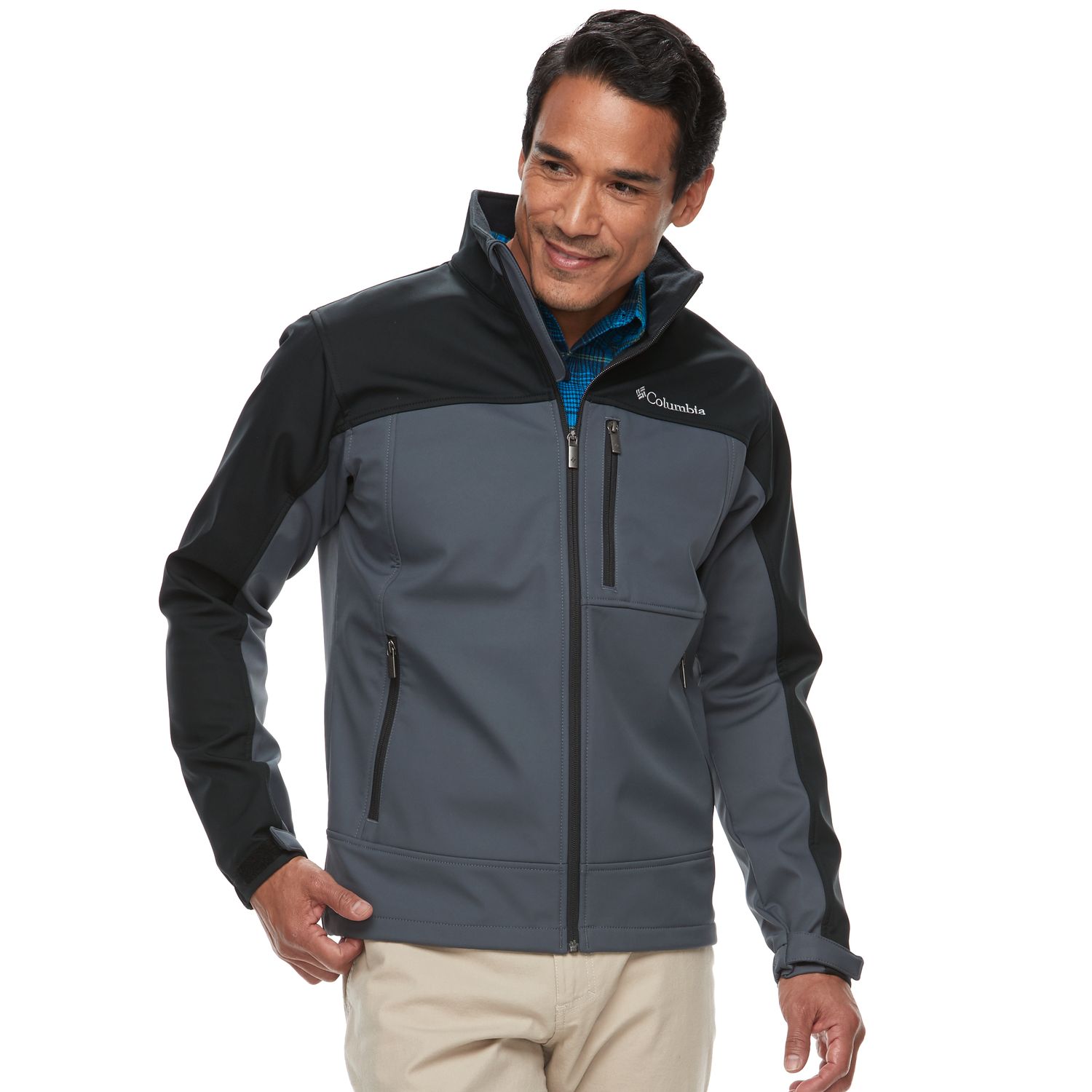 men's columbia smooth spiral hooded softshell jacket