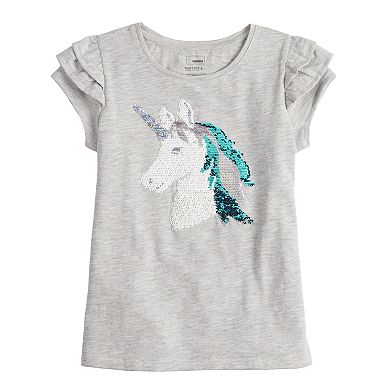 Girls 4-12 Sonoma Goods For Life™ Tiered Sleeve Graphic Tee
