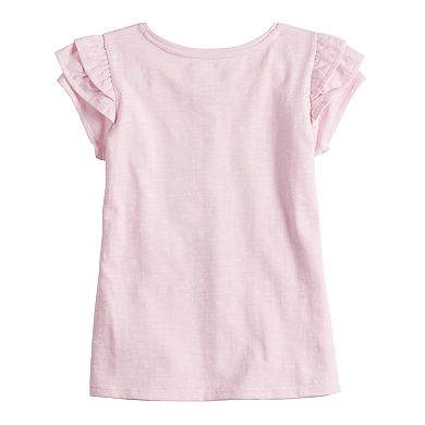 Girls 4-12 Sonoma Goods For Life™ Tiered Sleeve Graphic Tee