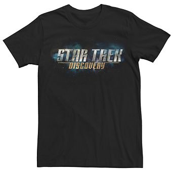 Men's Star Trek Discovery Logo Nebula Graphic Tee