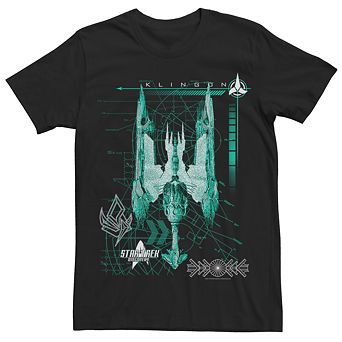 Men's Star Trek Discovery Klingon Ship Graphic Tee