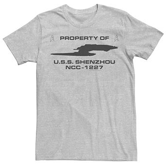 Men's Star Trek Discovery Property of U.S.S. Shenzhou NCC-1227 Graphic Tee