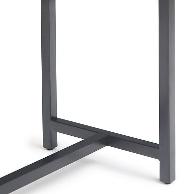 Simpli Home Banting Solid Hardwood Mid Century Wide Console Table