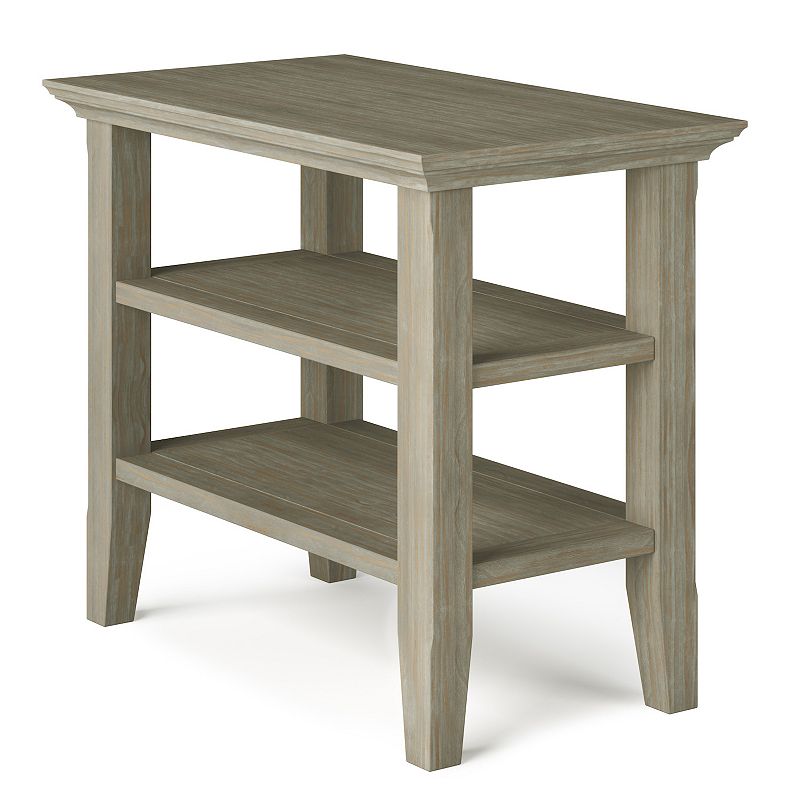 Simpli Home Acadian Narrow Side Table, Grey