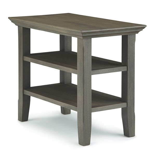 Simplihome Narrow Side Table, Acadian, Farmhouse Grey