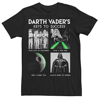 Men's Star Wars Darth Vader's Keys To Success Tee