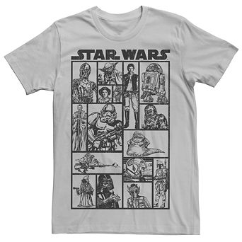 Men's Star Wars Return of the Jedi Character Portrait Group Tee