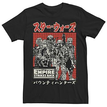 Men's The Empire Strikes Back Bounty Hunters Kanji Tee