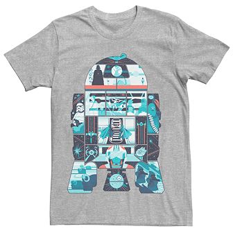 Men's Star Wars R2-D2 Art Fill Tee