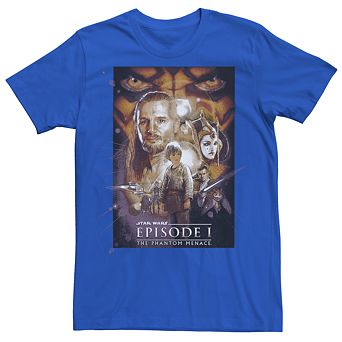Men's Star Wars The Phantom Menace Movie Poster Tee