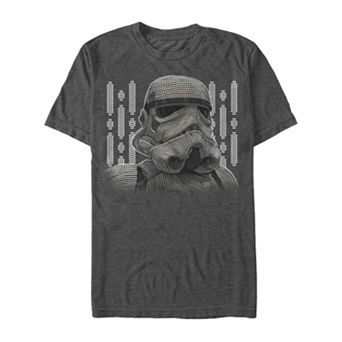 Men's Star Wars Trooper Line Art Portrait Tee