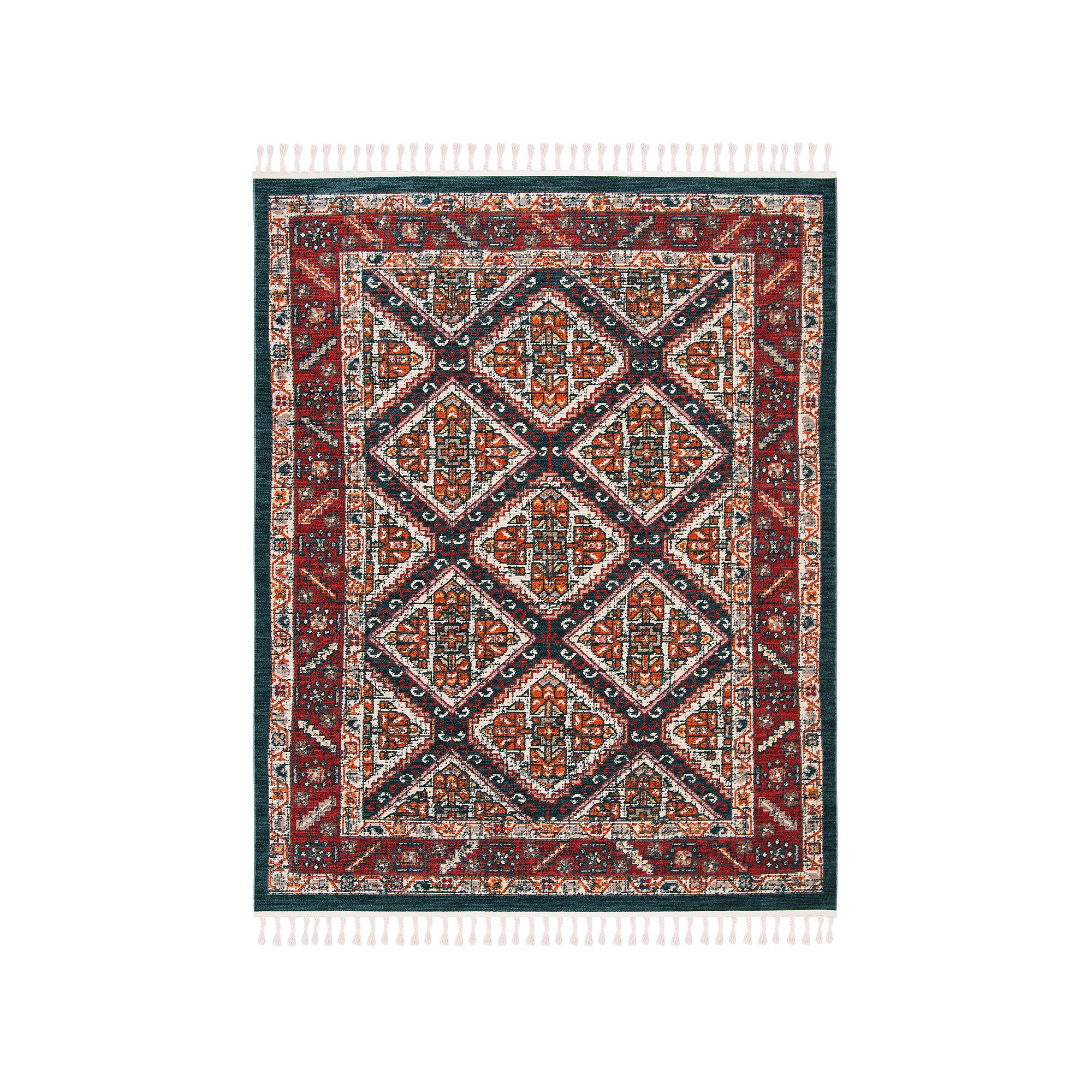 Safavieh Farmhouse Abby Rug, Ivory Navy