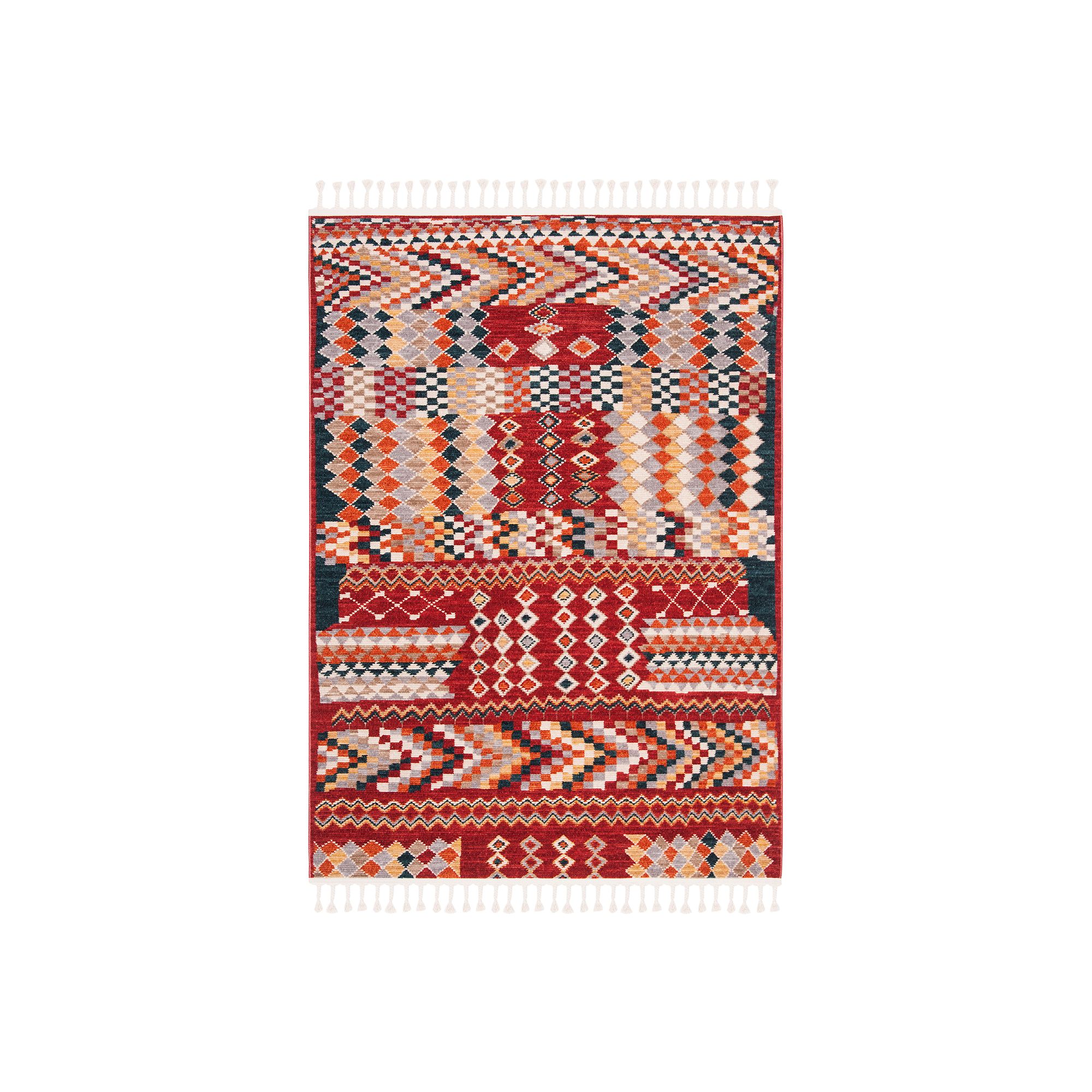 Safavieh Farmhouse Elle Rug, Blue Red
