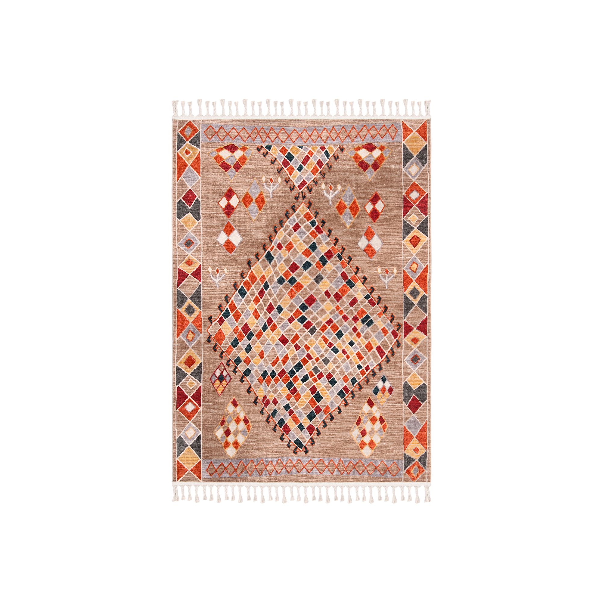 Safavieh Farmhouse Naomi Rug, Brown Navy