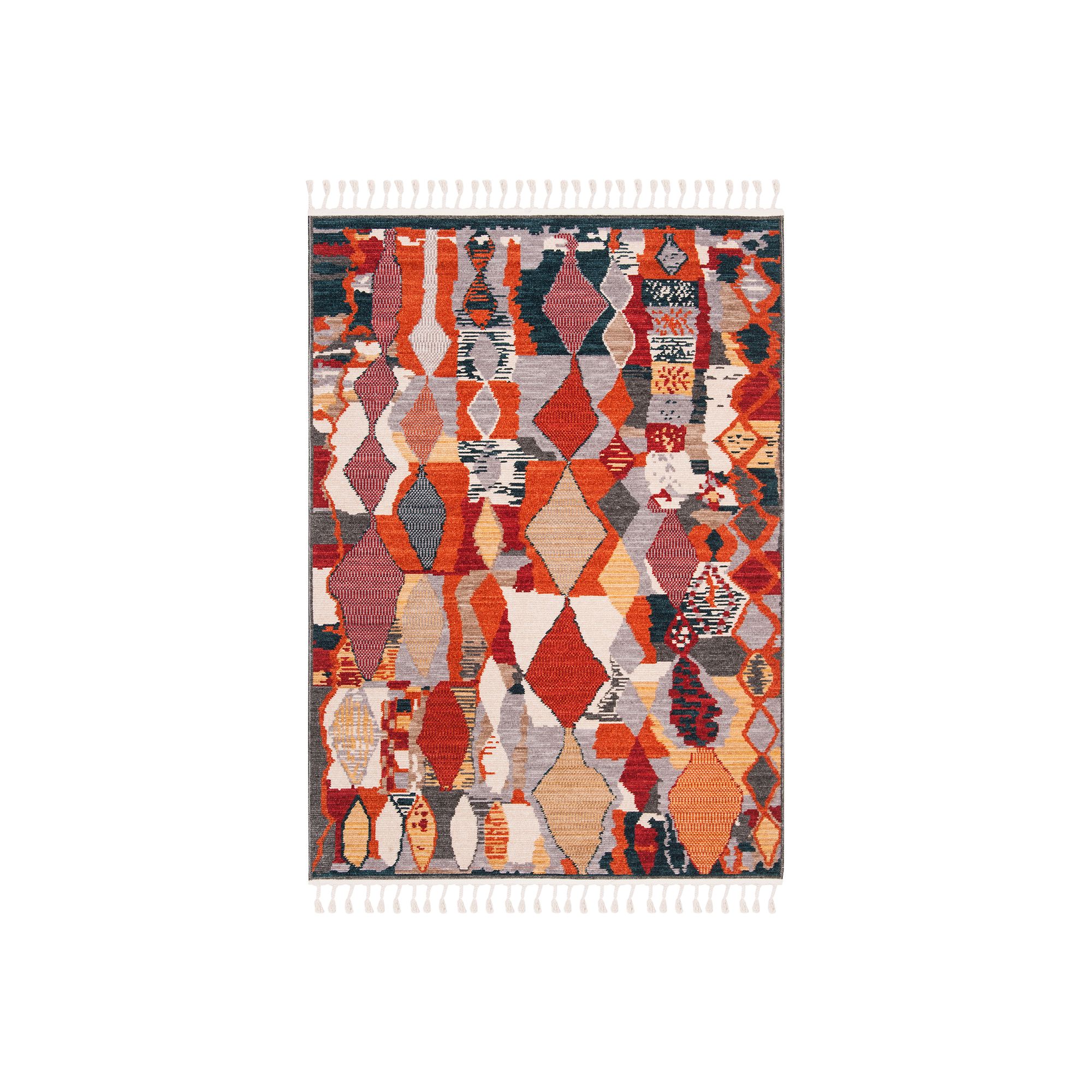 Safavieh Farmhouse Kara Rug, Orange Navy