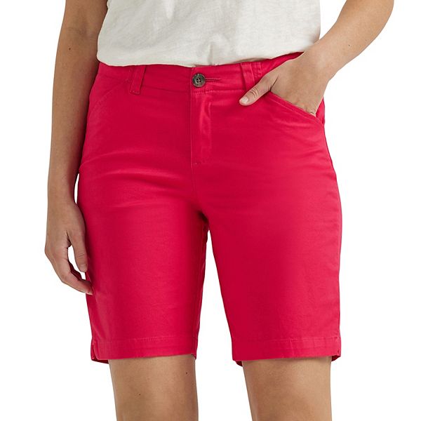 Women's Lee&reg; Chino Bermuda Shorts - Hot Magenta (8)