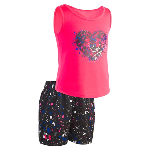 Toddler Girl Under Armour Tank & Shorts Set