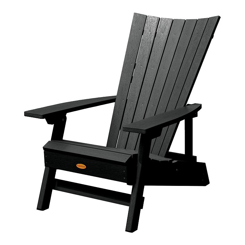 Highwood Manhattan Beach Folding & Reclining Adirondack Chair, Black
