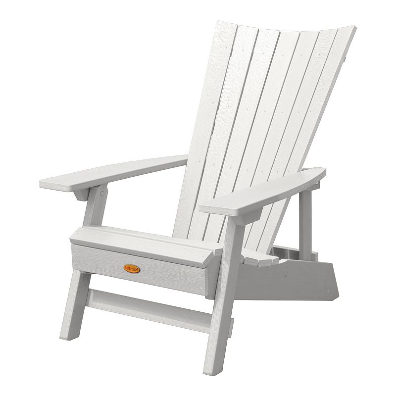 Highwood Manhattan Beach Folding & Reclining Adirondack Chair, White