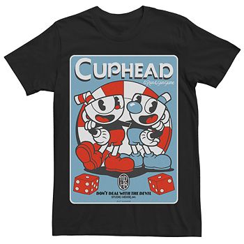 Men S Cuphead Castle Cards Tee - cuphead pants roblox