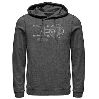 Men's Star Trek The Original Series Enterprise Hooded Pullover