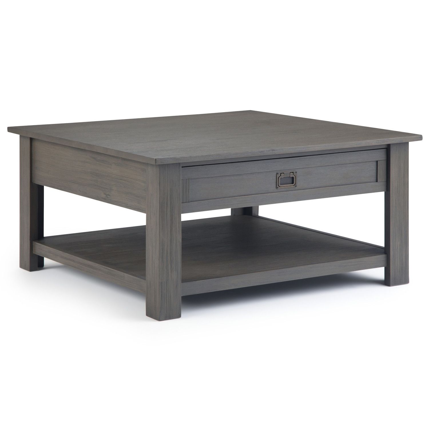 Monroe Square Coffee Table in Acacia Farmhouse Grey