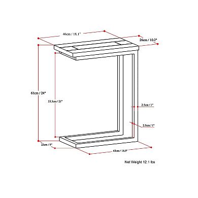 Simpli Home Skyler C Side Table
