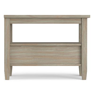 Simpli Home Warm Shaker Wood End Table