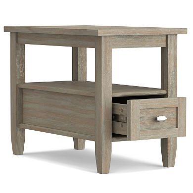 Simpli Home Warm Shaker Side Table