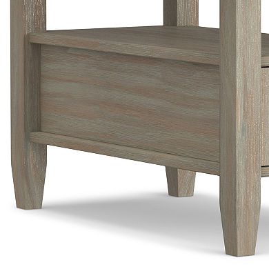 Simpli Home Warm Shaker Wood End Table