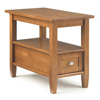Simpli Home Warm Shaker Wood End Table