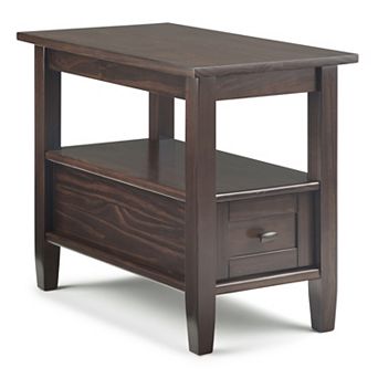 Simpli Home Warm Shaker Wood End Table
