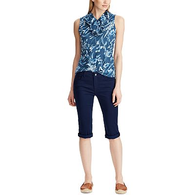 Women's chaps bermuda shorts sales