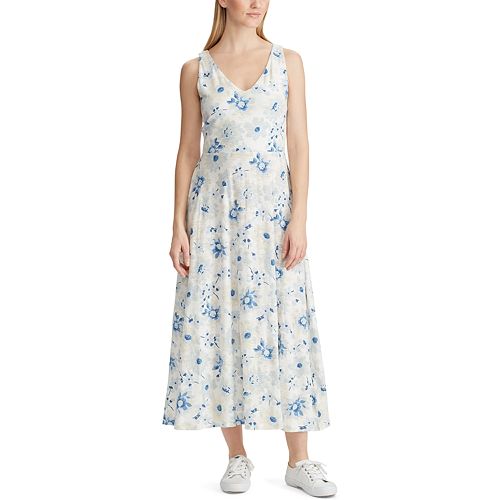 Women's Chaps Blue Sleeveless Dress