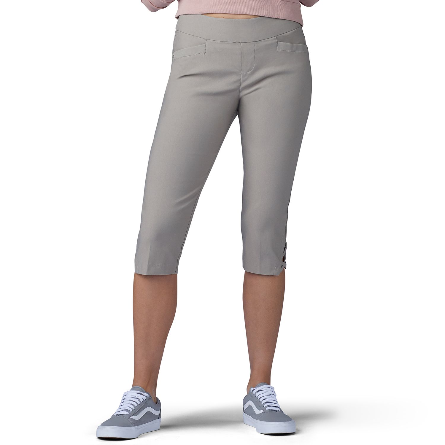 lee women's sculpting pull on capri jean