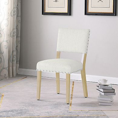 HomePop Nailhead Trim Dining Chair 2-piece Set