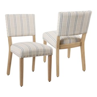 HomePop Nailhead Trim Dining Chair 2 pc Set