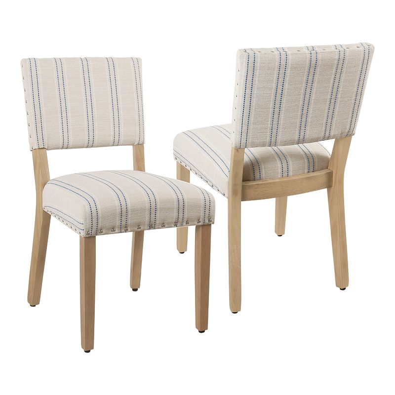77905138 HomePop Striped Dining Chair 2-piece set, Multicol sku 77905138