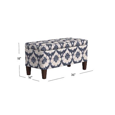 HomePop Large Decorative Storage Bench